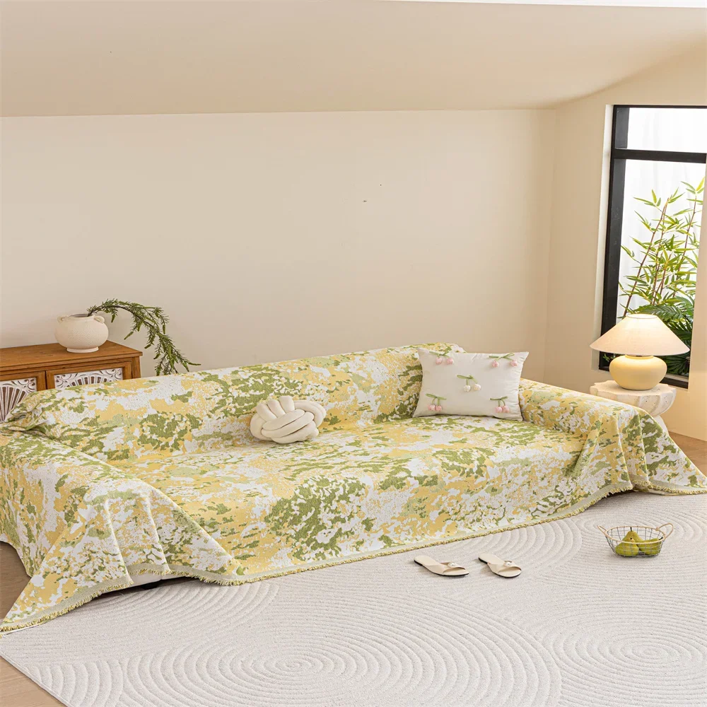 2026 Retro French Style Light Luxury Sofa Cover Universal Non-Slip All-Season Fabric High-Quality Sofa Slipcover Anti-Cat