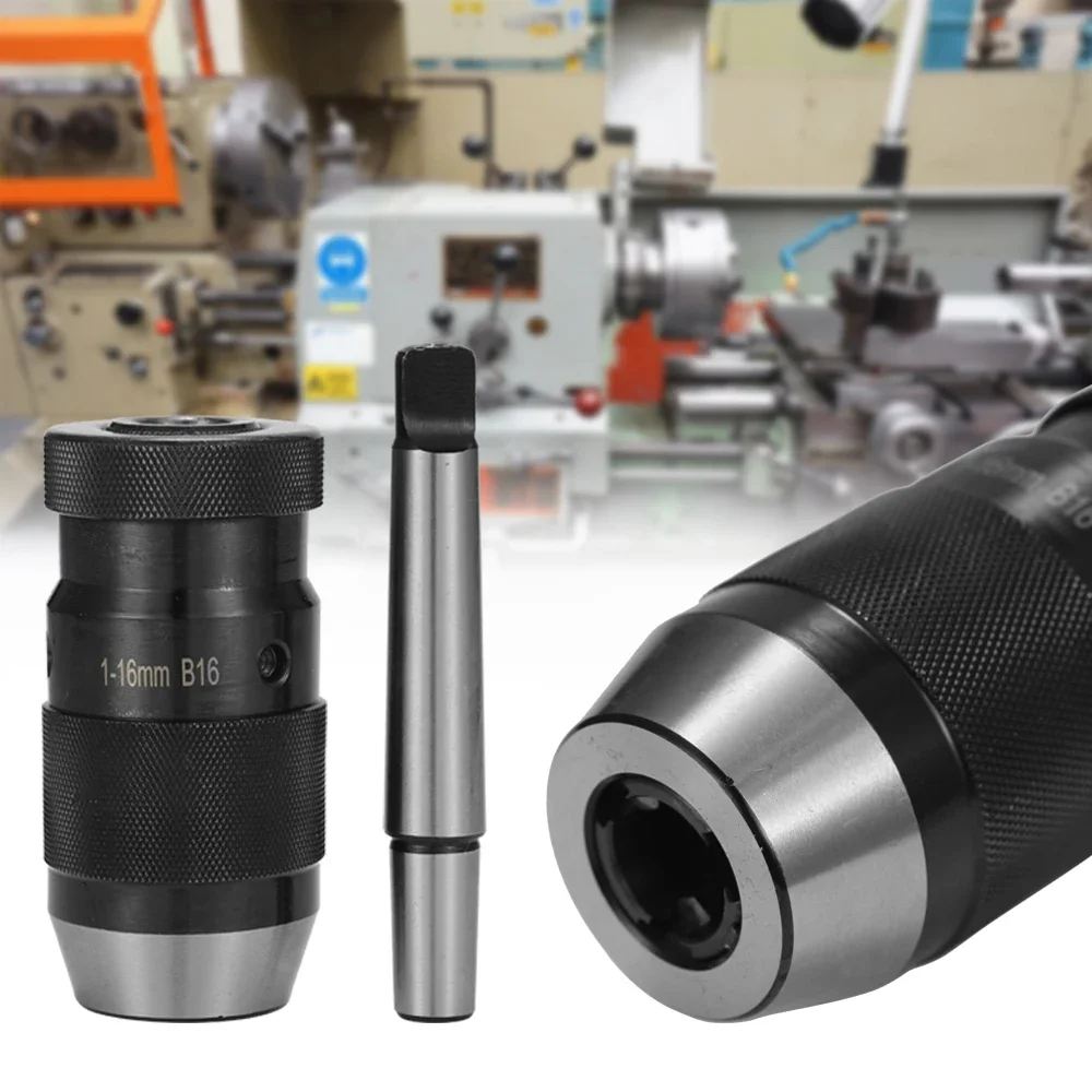 

Однотипный сверлильный патрон с рукояткой MT2-B16, диапазон зажима 1-16 мм, твердость HRC 40-50, B16 MT2, для фрезерных и токарных станков