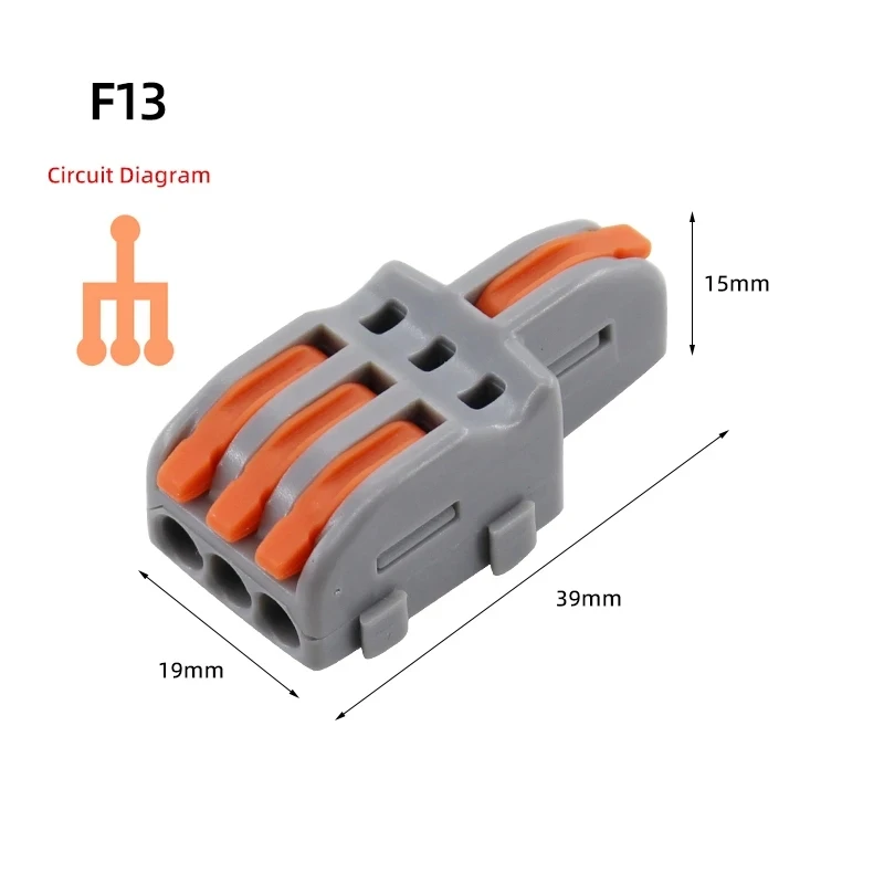 Conector de Fiação Compact, Primavera Splicing Condutor, Bloco Terminal, Mini Fast Cable Connector, Iluminação Push-In, 30pcs