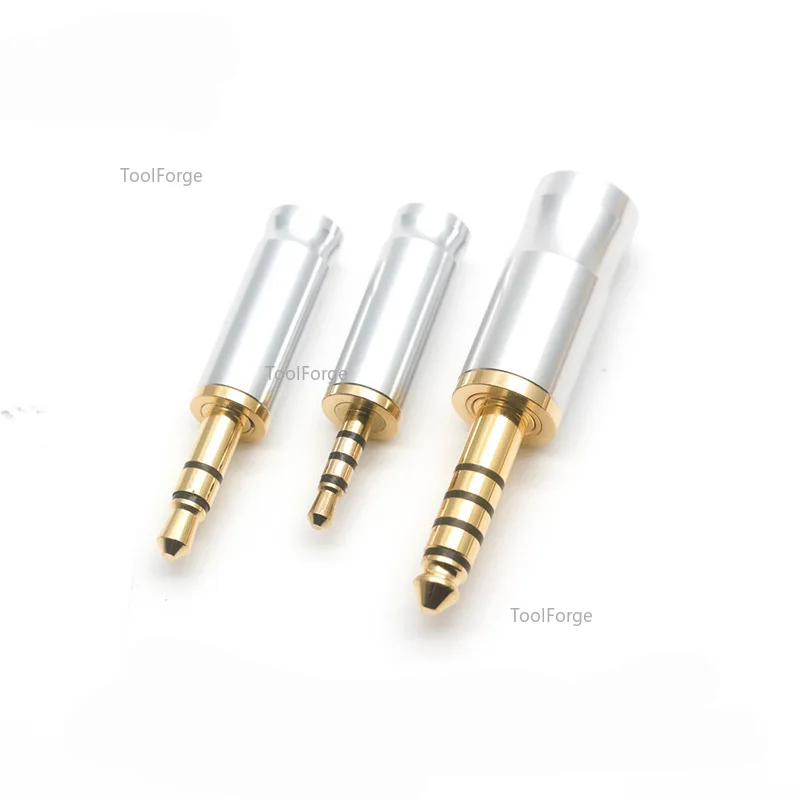 1Pcs AEC 2.5/3.5mm/4.4mm 3/4 Pole Male Audio Plug 2.5/3.5/4.4 Jack for DIY Headset Repair Headphone Earphone Cable Connector