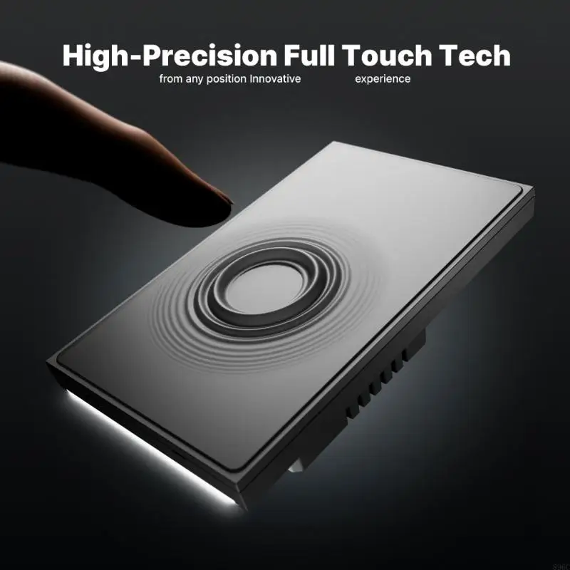 Contemporary European Glass Front Lighting Panel Wireless Link No Central Device Required Functions Via Digital Speaker 10A 896C