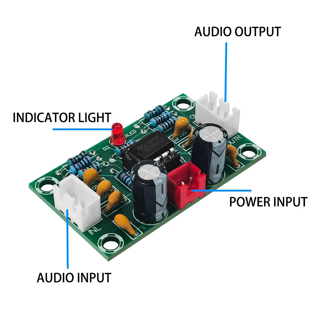 

Tone Control Module Board Bass Treble Volume Adjustment Controller Amplifier Adjustable Dual Channel Spare Parts