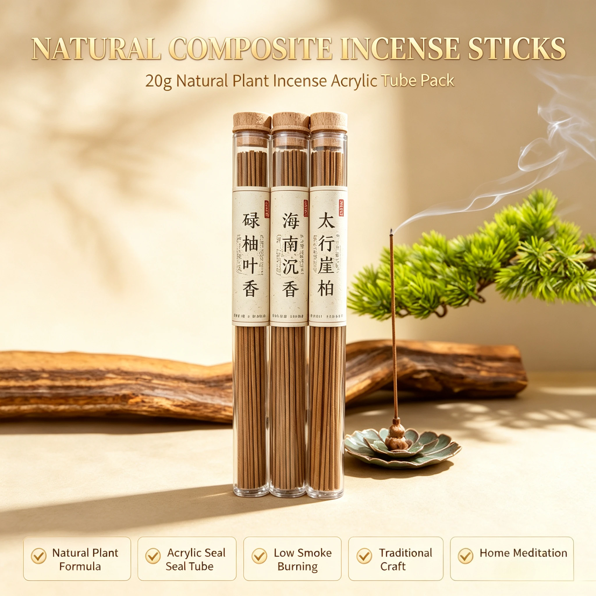 Centerpiece Stick - Натуральные благовония 20 г в акриловой