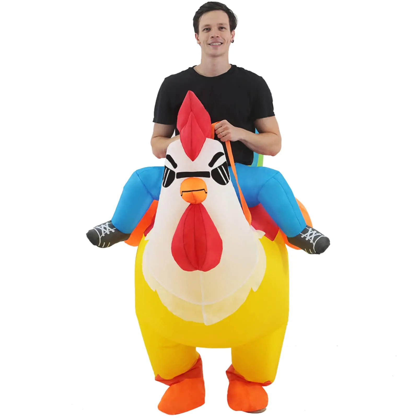 Halloween Costume Colorful Rooster Inflatable Costume Holiday Party Cosplay Cosplay Props Animal Performance Costume