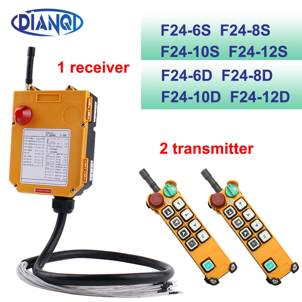 

Single/Dual speed F24-6S/D 8S/D 10S/D crane driving crane industrial wireless remote control industrial 1 receiver 2 transmitter