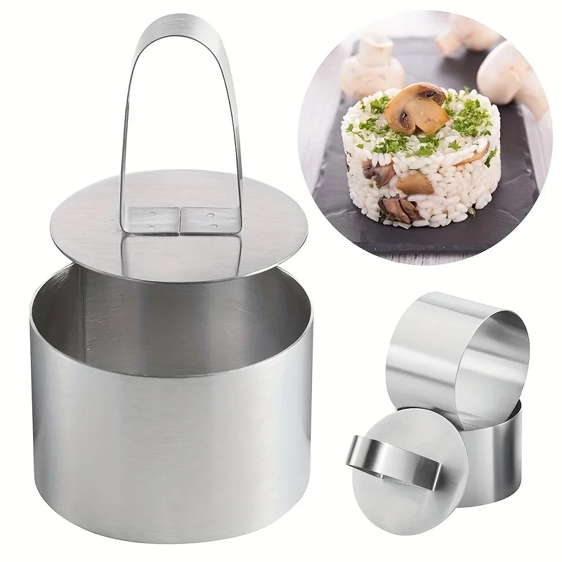 Round Cake Ring Mold for DIY Cupcakes, Salads, and Desserts - Perfect for Decorating and Baking