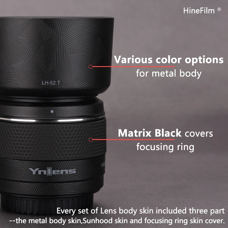 YnLens 50 1,8 S E Mount наклейка на рассеиватель Decal Skin для Yongnuo 50 мм F1.8 S DA DSM E Mount Lens Protector Coat Wrap Cover Чехол