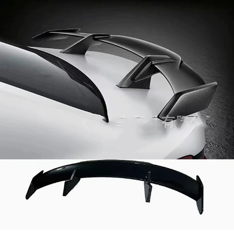 

For BMW 2 3 4 series M2 G87 F87 M3 F80 G80 M4 G82 F82 Bright Black Spoiler Tail fins Rear Trunk Spoiler Guide Wing Rear Wing