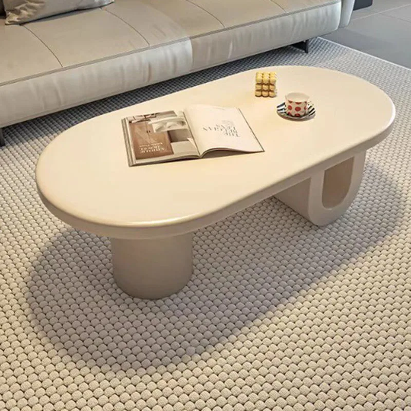 White Cream Coffee Table Vintage Vintage Standing Space Saving Writing Side Table Computer Kaffee Tische Ornaments Home Decor