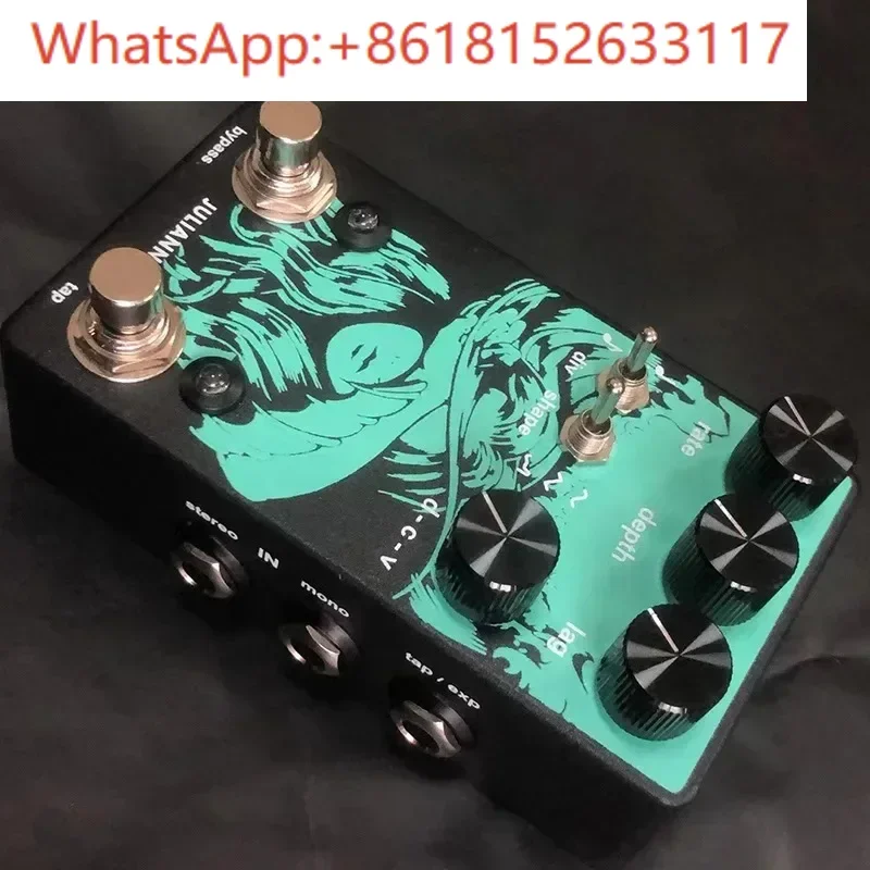 2023 nueva versión LY-ROCK estéreo Chorus efectos de guitarra Pedal Audio Deluxe Chorus efector 9V 100mA 1 ud.