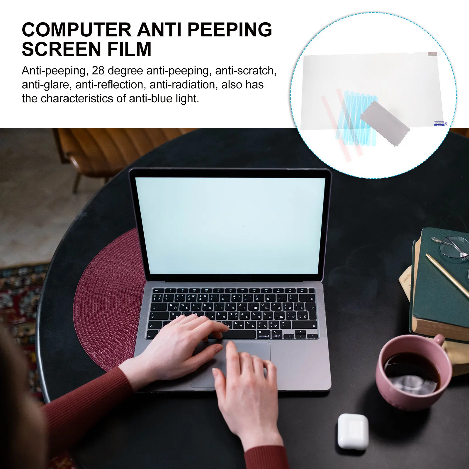 14 Inch Laptop Privacy Protector Screen Film Computer Anti Peeping Leak Proof Privacy Leak Proof Computer Monitor Screen Filter