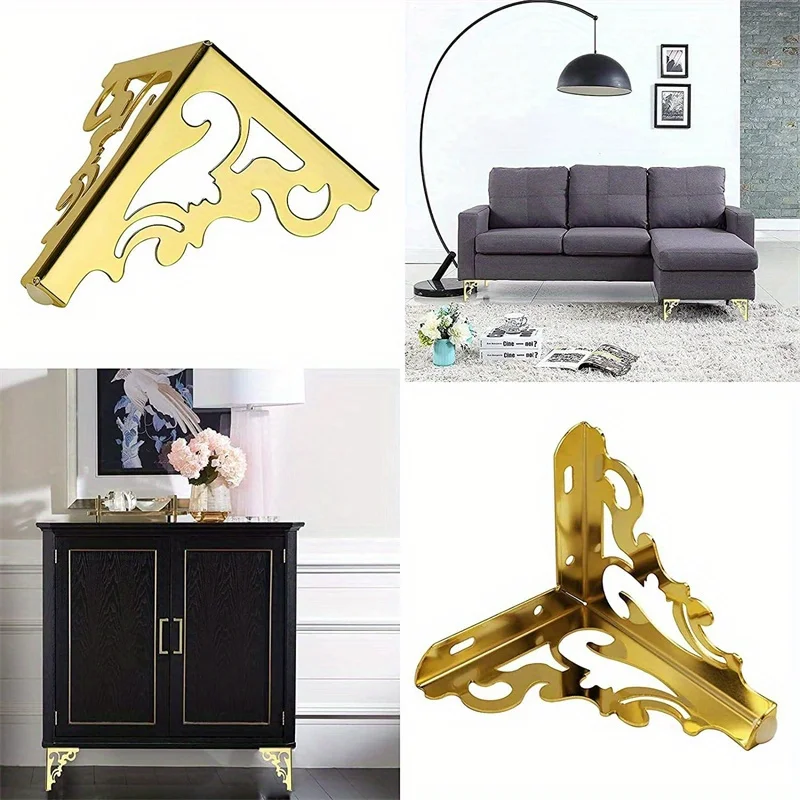 4pcs Modern Sofa Legs Triangle Chair Legs Suitable Coffee Table TV Cabinet Sofa Feet Others Furniture Legs Metal Furniture Feet