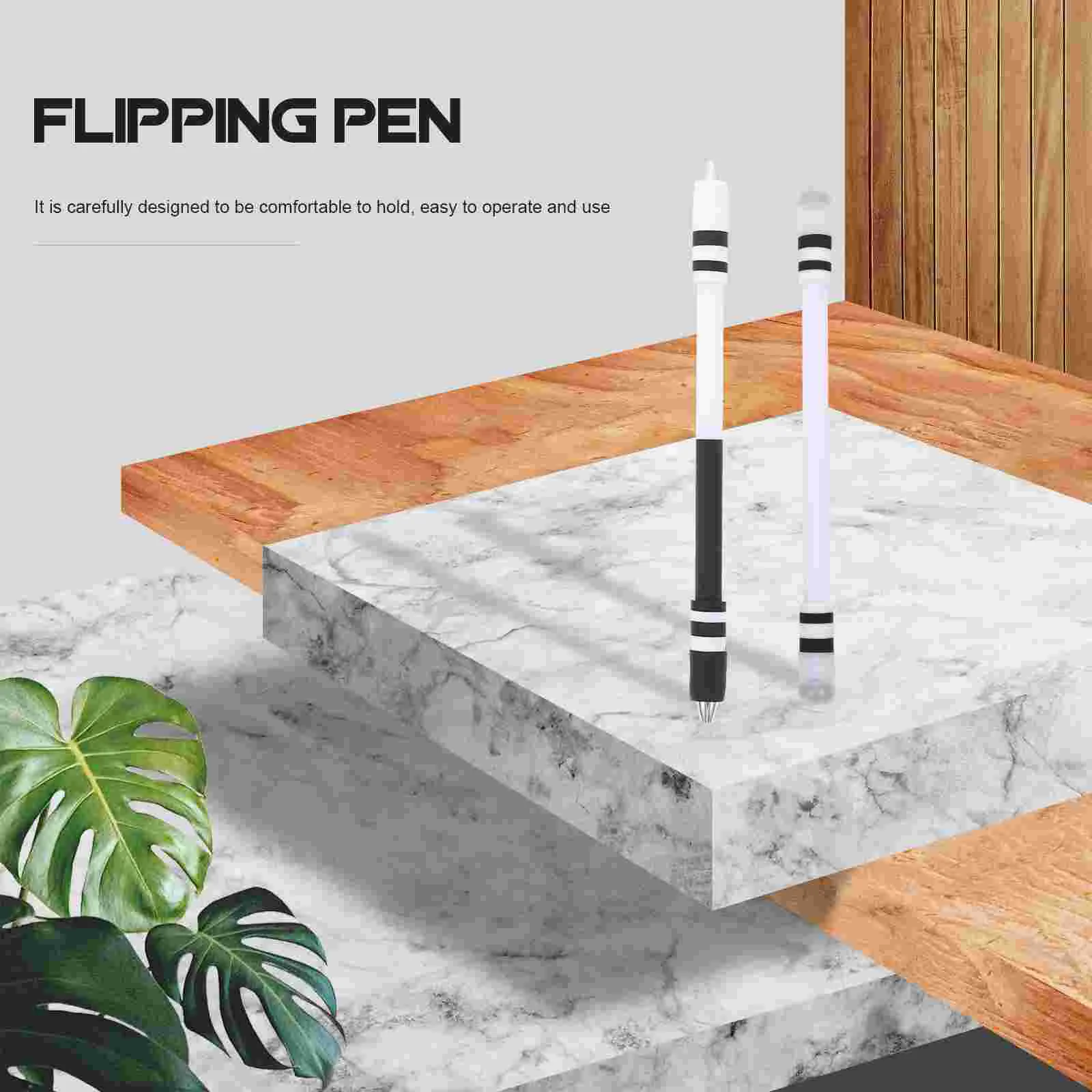 Pen Rotating Glowing Finger Gaming Portable Flying Interesting Flipping Relieve Stress Pens Ball Point Black Spinners