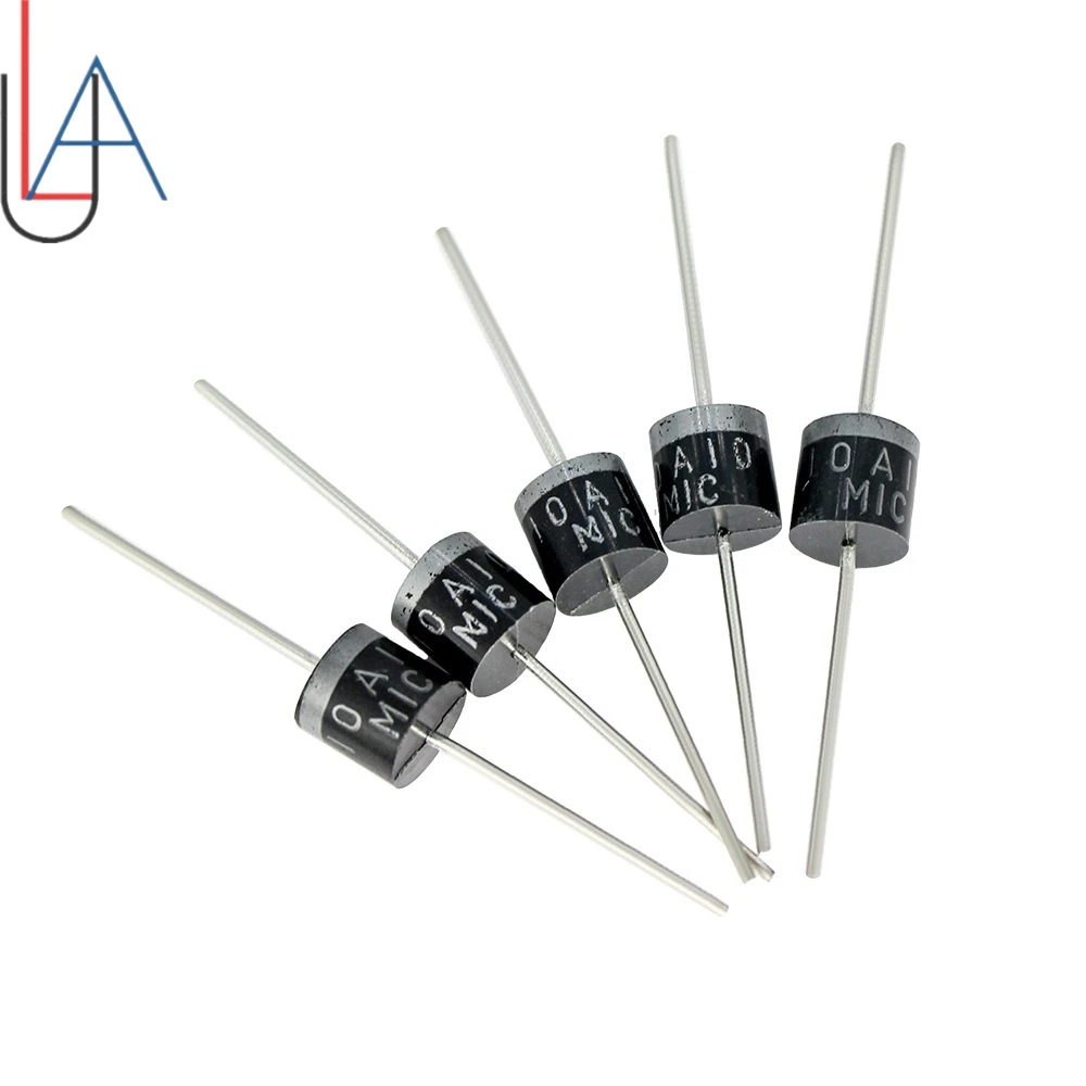 LAOBEI 10/20pcs 10A10 Diodes 10A 1000V DO-27 Electrical Axial Rectifier Diodes Kit
