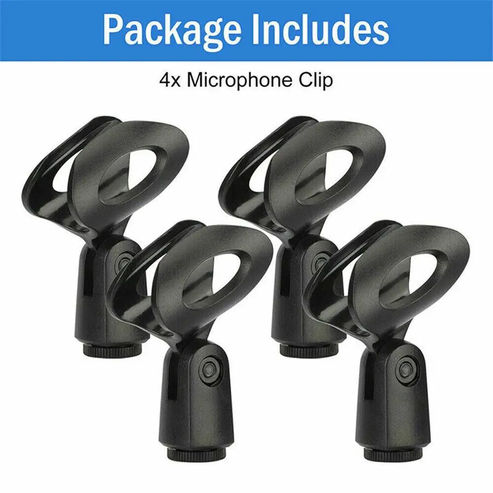 Réinitialisation de microphone universel pour Shure, support de montage de micro, clip de support durable rotatif, déterminer sans fil, fil, paquet