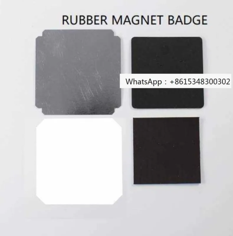 angular 50X50mm rubber magnet button