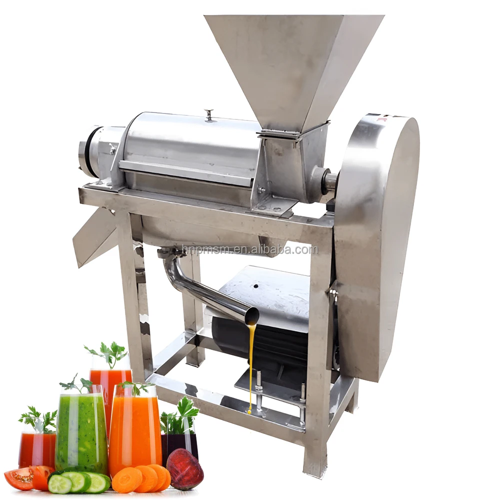 Apple Carrot Cucumber Stone Fruits Rotary Press Juicing Machine for Commercial Fruit Juice Extraction