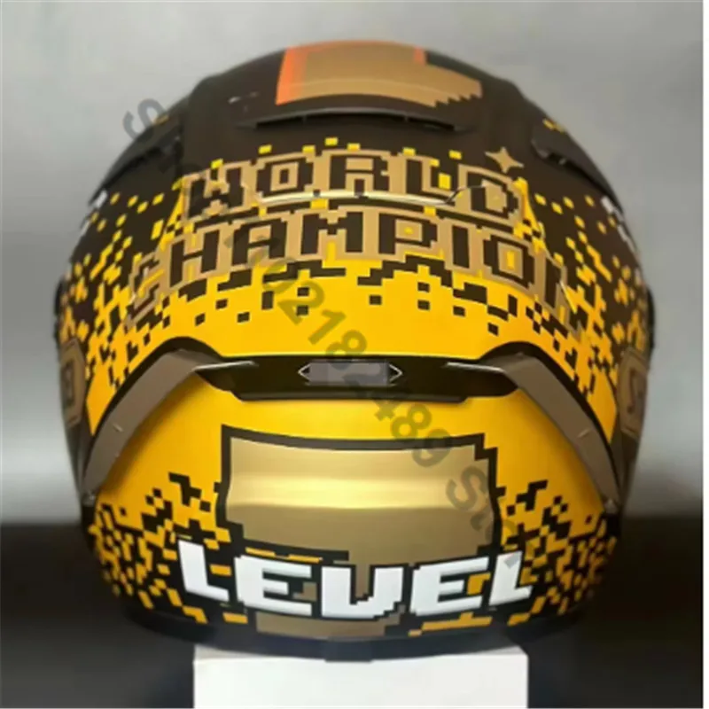 

DOT Approved X14 Champion Gold Helmet Riding Motocross Racing Scooter Helmet Casco De Motocicleta Full Face Motorcycle Helmet