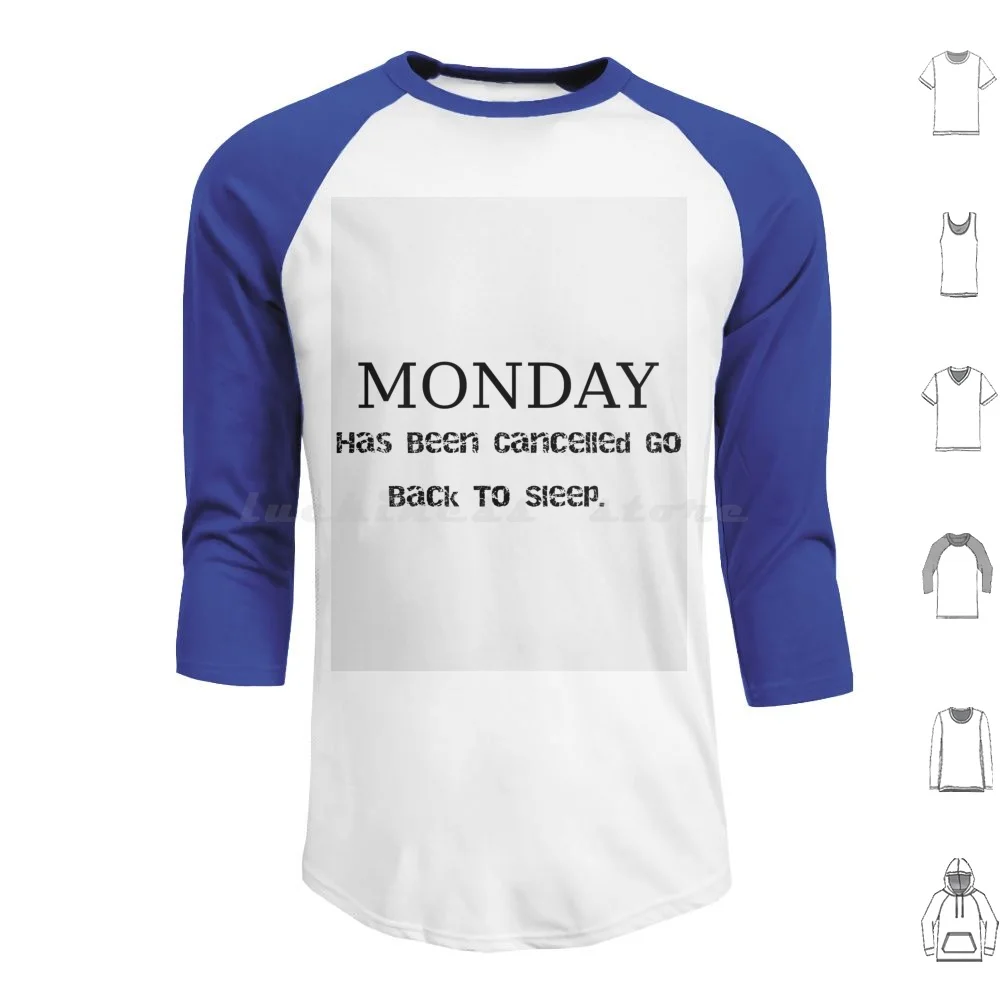 Segunda-feira foi cancelada, volte para dormir. Camiseta, Engraçado, Música, Filmes, Moletons de manga comprida, Réptil Camaleão