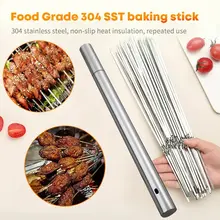 Stainless Steel BBQ Skewers 15 pcs #6