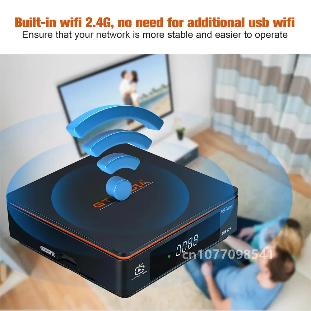 GTMEDIA V9 Prime LACAM Satellite ReceiverสนับสนุนIKS LAcam Release 70W/61WรายการDVB-S/S2/S2Xถอดรหัสจูนเนอร์ในตัวWIFI TV Box