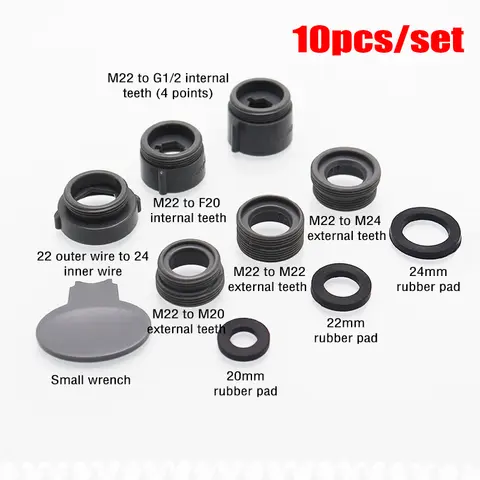 Faucet Adapter POM Thread Connector Water Tap Joints Water Purifier Bubbler Nozzle Converter for Bathroom Kitchen Accessories