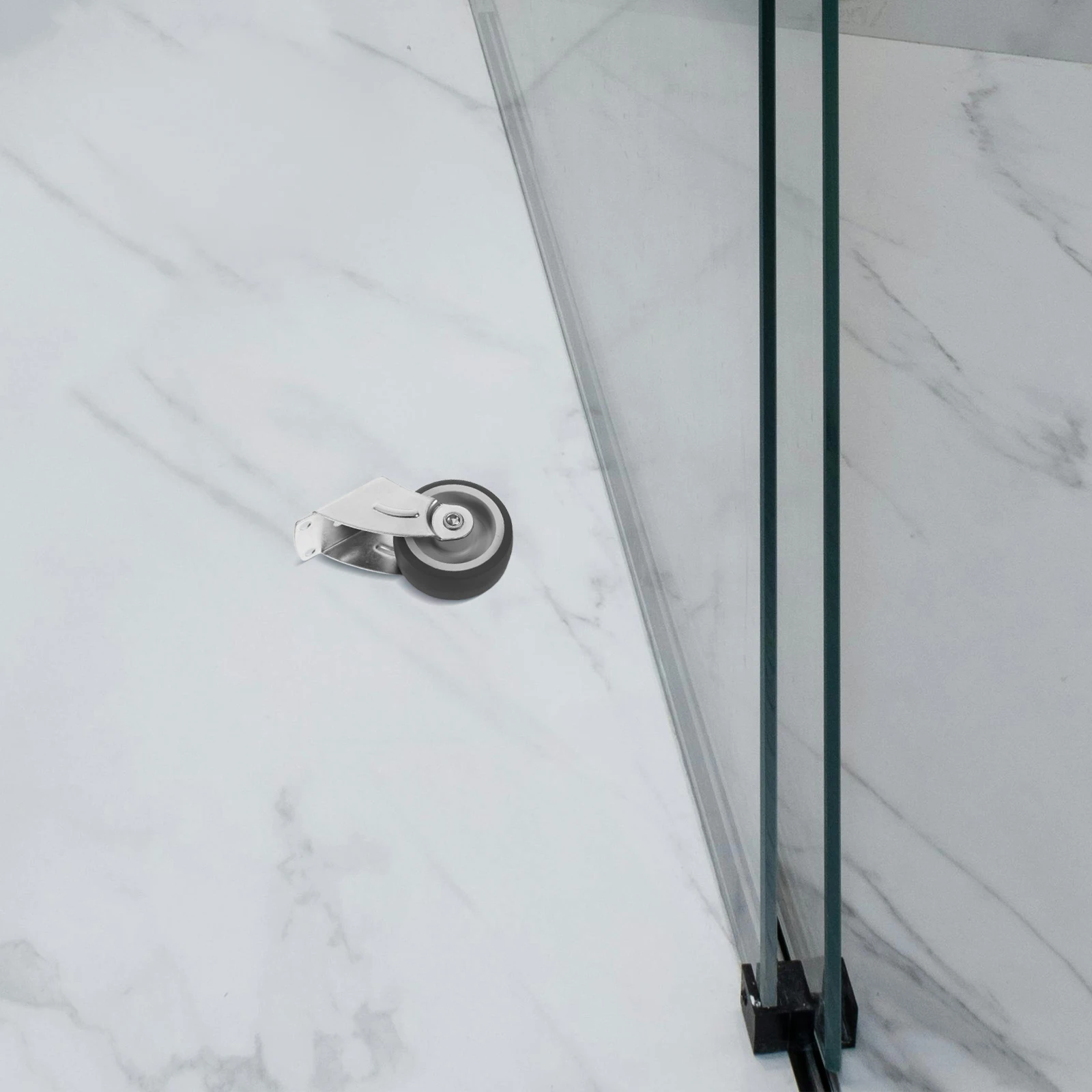 

Heavy Duty Sliding Door Roller Anti-Sag Design Screws Included Bottom Support Wheel For Barn Closet Doors Durable Wear-Resistant