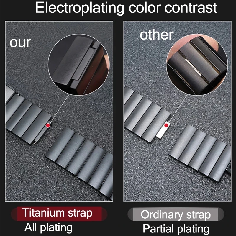 화웨이 시계 GT2 프로 티타늄 Correa 금속 시계 밴드에 대 한 22mm 티타늄 금속 스트랩 시계 3 프로 GT 2e GT2 46mm 손목 밴드