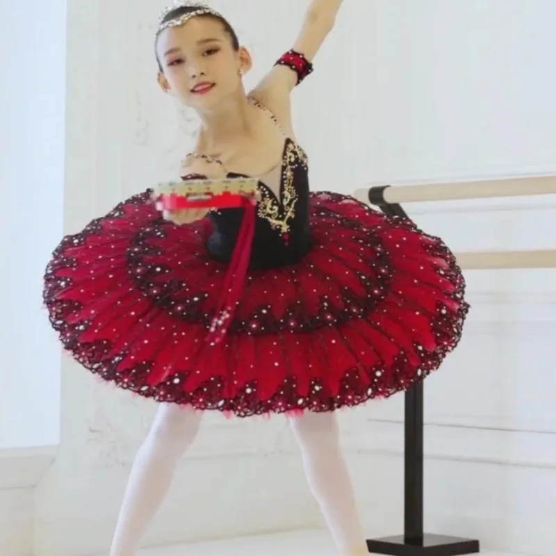 Children's Ballet Dance Performance Costume, Chiffon Dress, Professional Ismira-da Competition