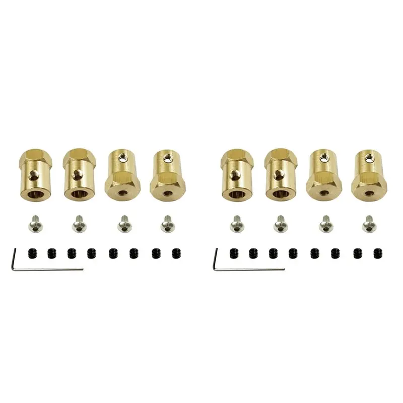 Best-8Pcs Metal 5Mm To 12Mm Wheel Hex Hub Adapter Combiner For MN128 MN86 MN86S 1/12 RC Car Upgrade Parts Accessories