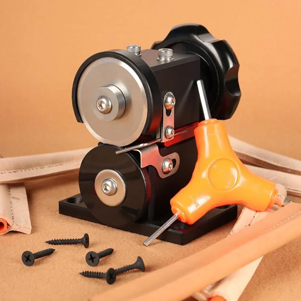 Handmade Leather Handbag Strap Cutting Machine DIY Leather Strap Splitter Portable Three-dimensional Trimming Tool Thickness 4MM