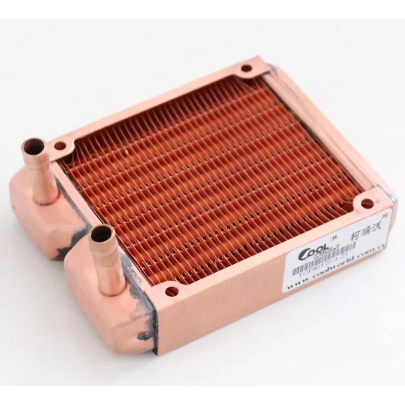 104*80*24mm Copper Water Cooling Heat Exchanger Liquid Cooling Row