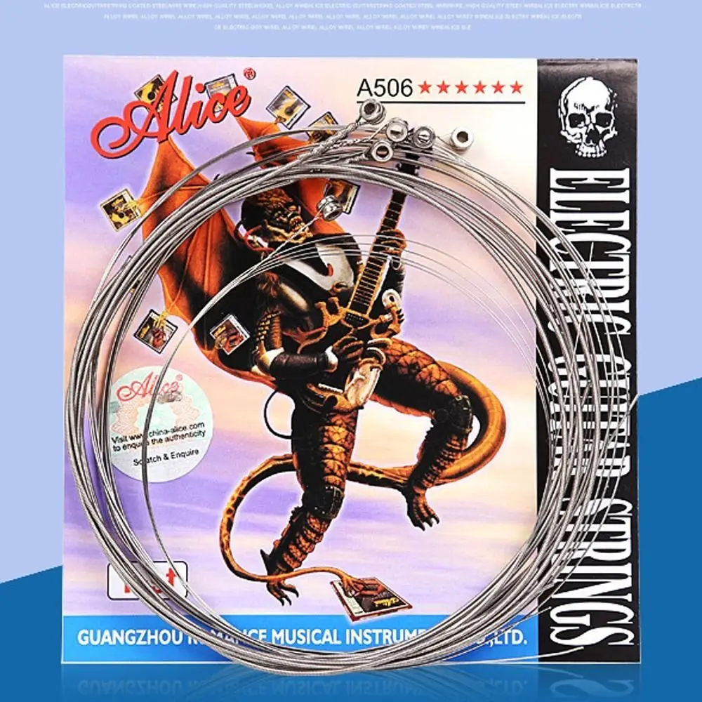 

A506SL A506 Electric Guitar Strings E (1st) - (6th) Nickel Alloy Electric Guitar Strings Excellent Hand Feel Long Service Life