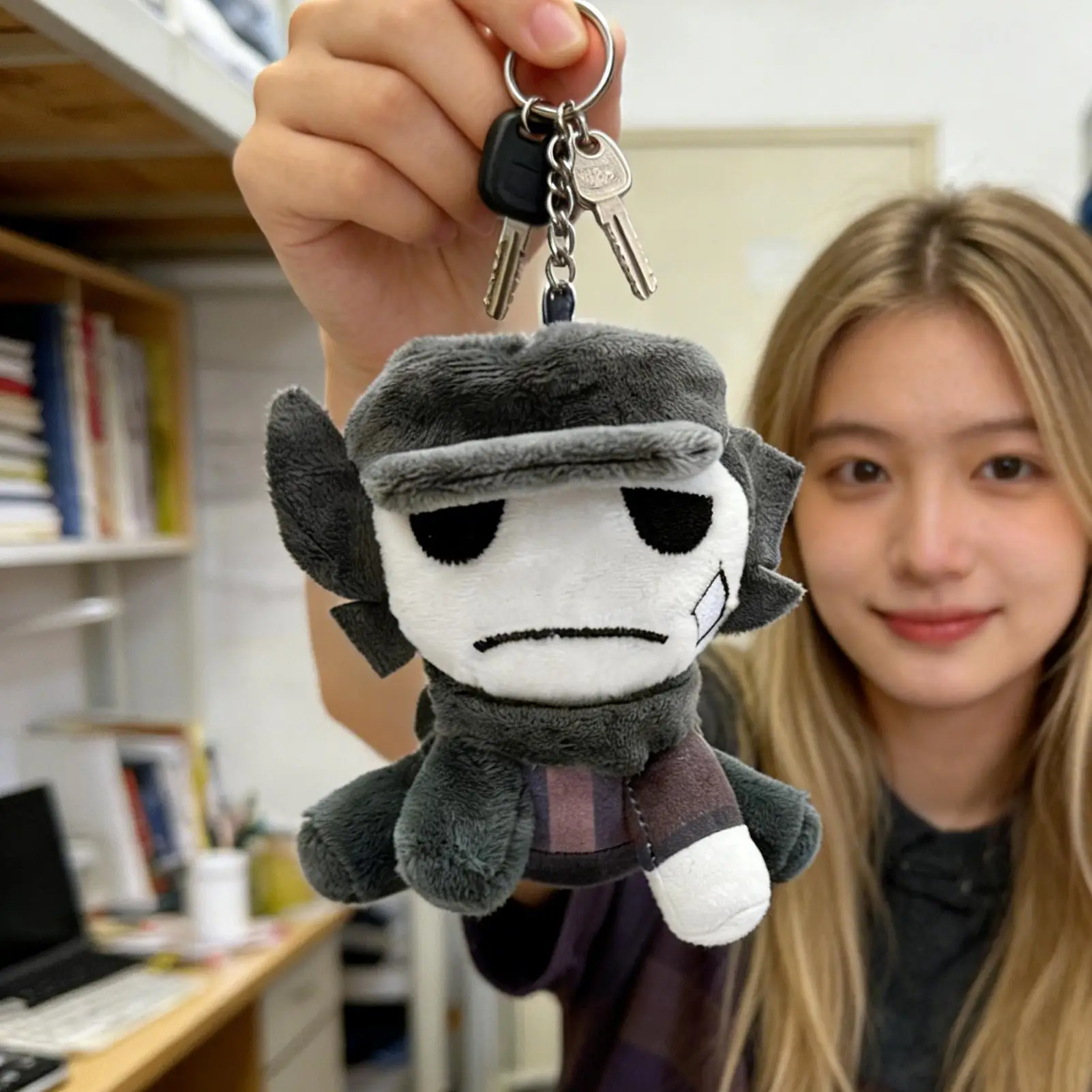 ぬいぐるみキーホルダー、ゲームフィギュア人形キーリング、ソフトバックパックチャーム、子供、大人、バッグ、バックパック、財布、通勤、学校、旅行用