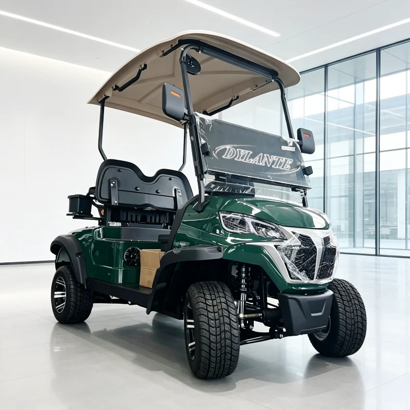 2 Seater Electric Golf Cart CE Certified Lithium Battery 4 Wheel Off Road Golf Buggy Sightseeing Utility Vehicle for Sale