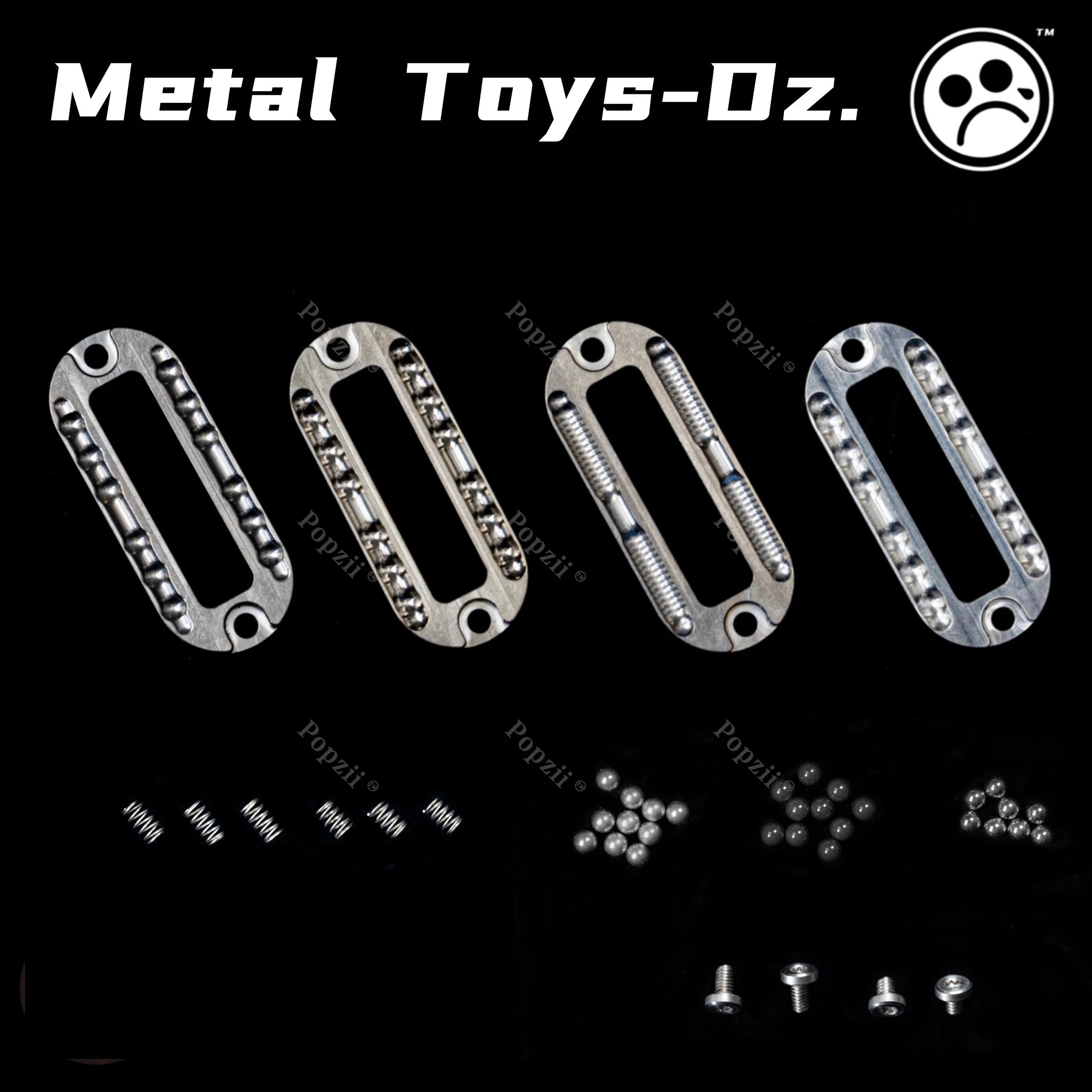 Metal Toys Dz Top B Mechanical Push Slider Intensive Paragraph Accessory Board Spring Fidgeting toys Accessories Beads