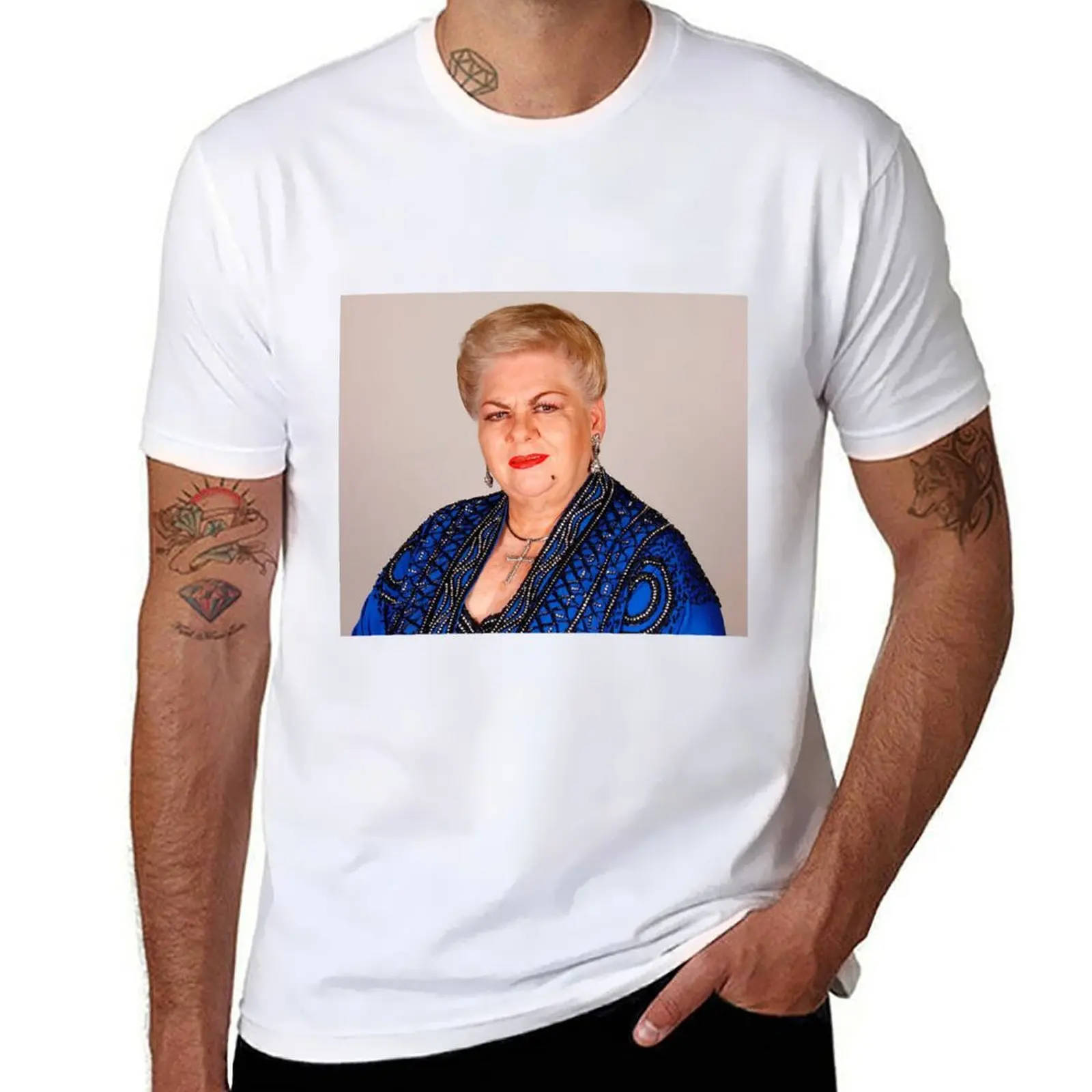 

Paquita la del Barrio music T-Shirt funny t shirts dark humor t shirt man cotton
