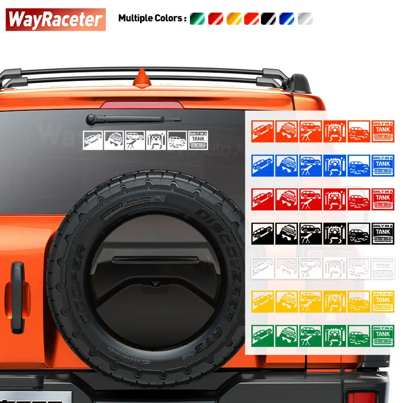 

Светоотражающая наклейка на окно, заднее ветровое стекло, боковое крыло, багажник, 4X4, графическая наклейка для внедорожника, емкость для Великой стены 300 2024, аксессуары