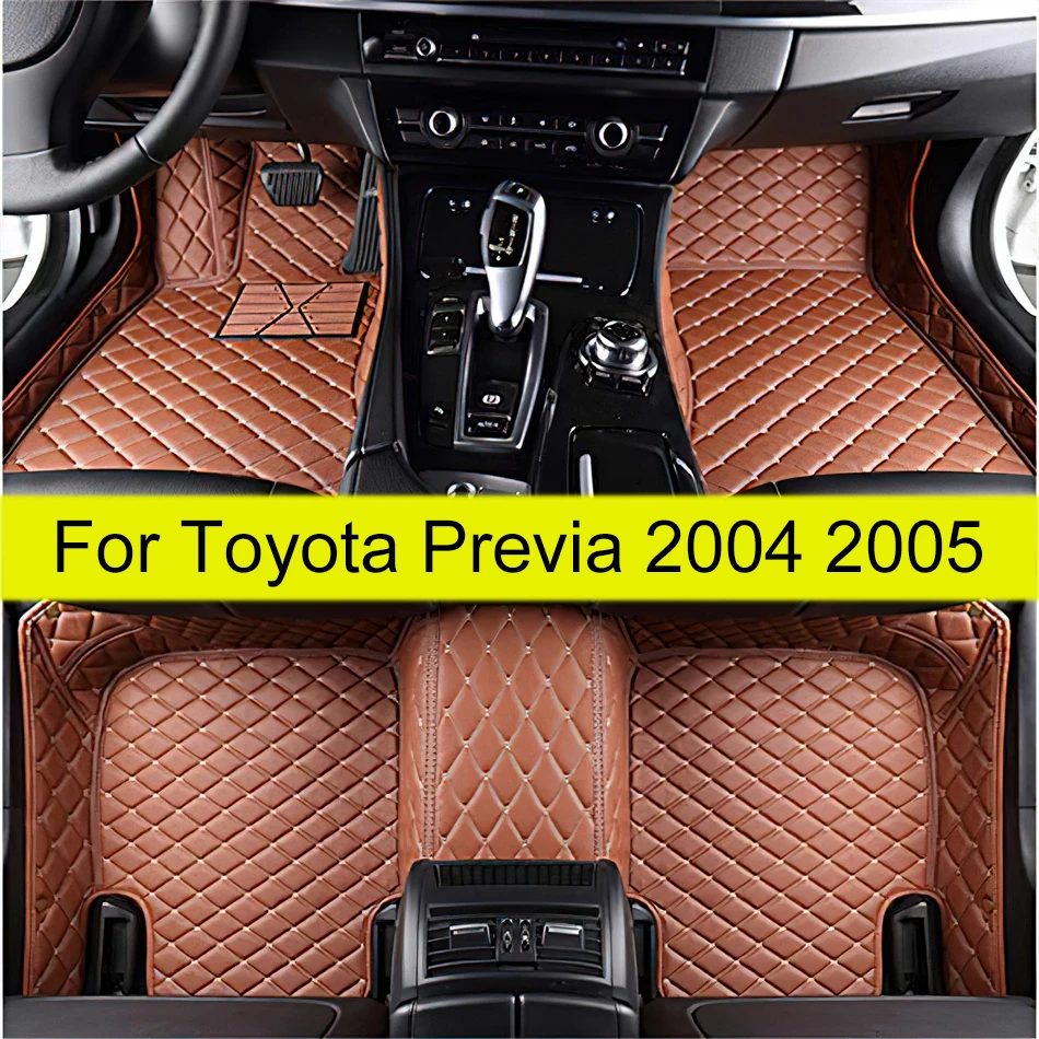 Alfombrillas personalizadas para coche Toyota Previa, almohadillas para los pies, cubierta para la alfombra del automóvil, 2004, 2005