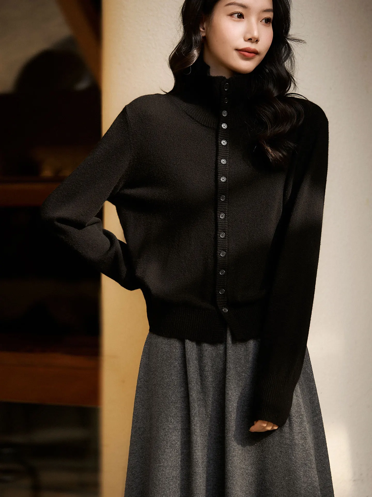 

Удобный дышащий цветной женский вязаный свитер с длинными рукавами в корейском стиле, зимний, модный, повседневный, свободного кроя, кашемировый