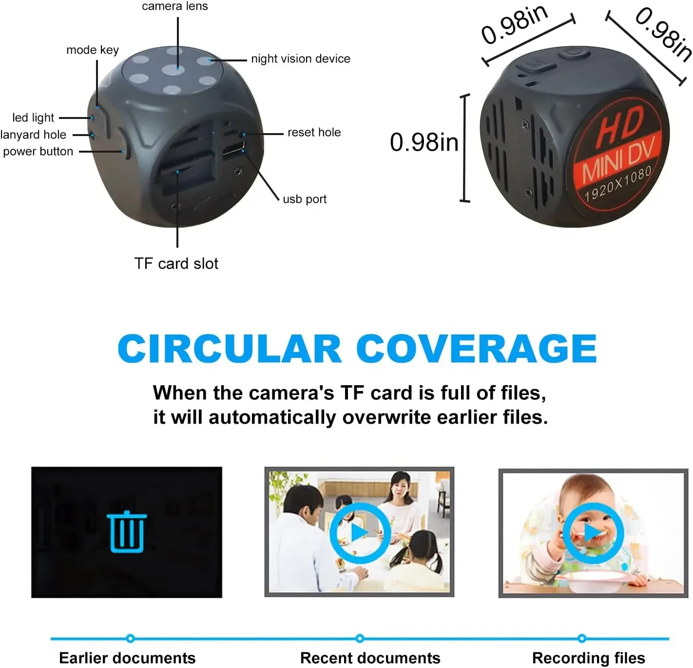 Body Mini Camera Portable 1080P HD Night Vision Video Recorder Wide Angle Motion Detection Magnet Loop Recording Espia Cameras