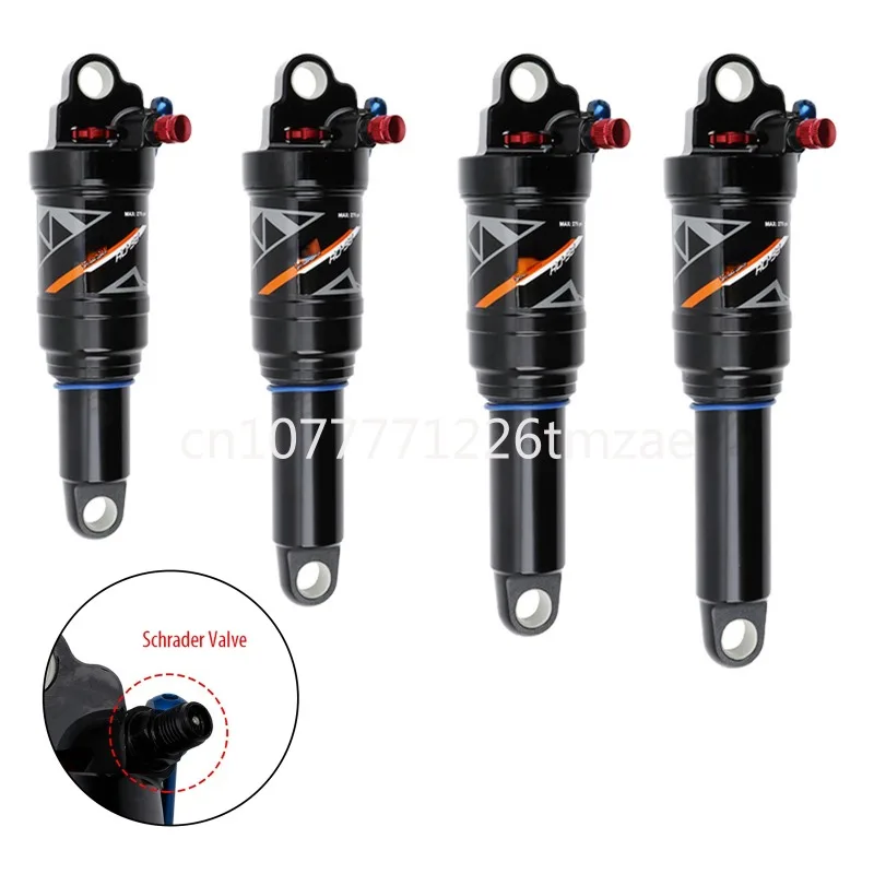 Mountain Bike Rear Shock Absorber Parts Rebound/Lock/Air Pressure Aluminum Alloy Black