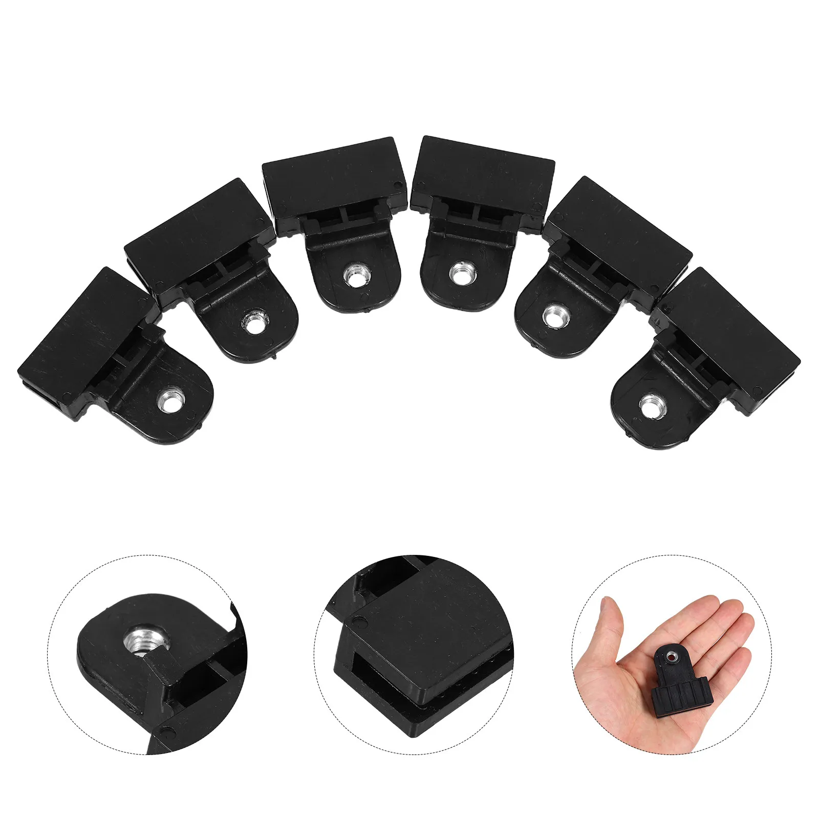 6Pcs Window Glass Channel Clip Set Reliable Door Regulator Hardware for Car Window Smooth Lifting Support and Glass Groove