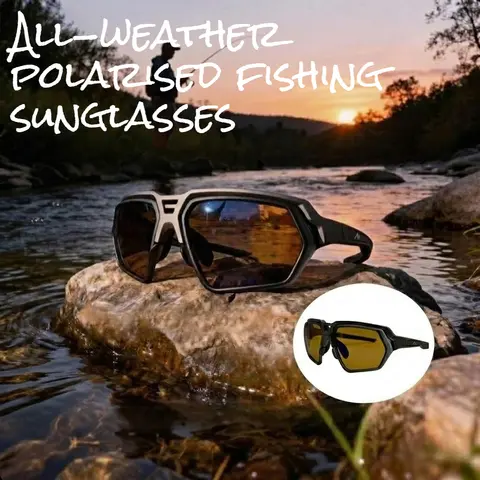 Polarized Sports Sunglasses UV400 Photochromic Night Vision Fit Unisex Goggles for Cycling Driving Fishing Hiking Outdoor Sports