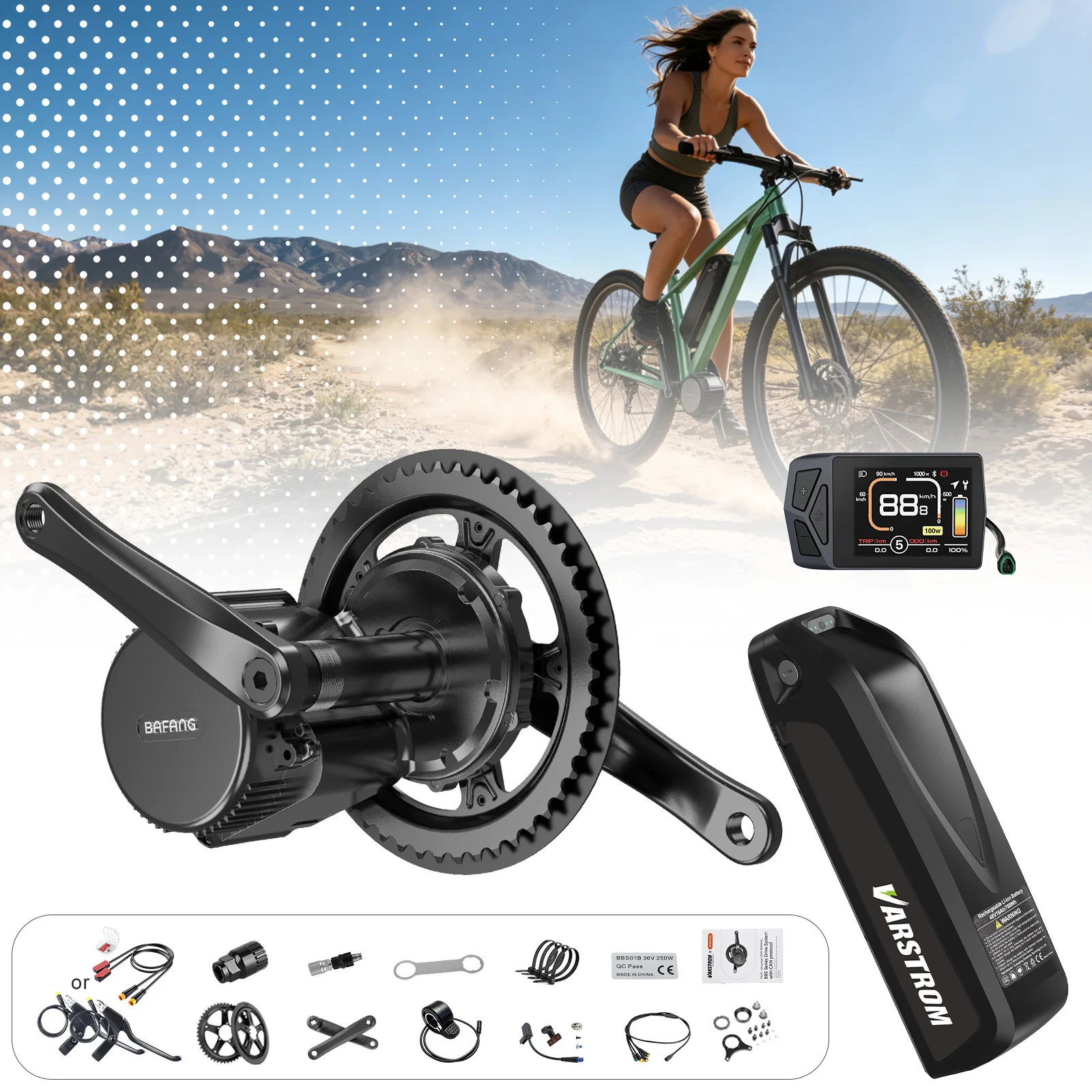 BBS01B 36V 250W Bafang Mid Drive Kit -AliExpress