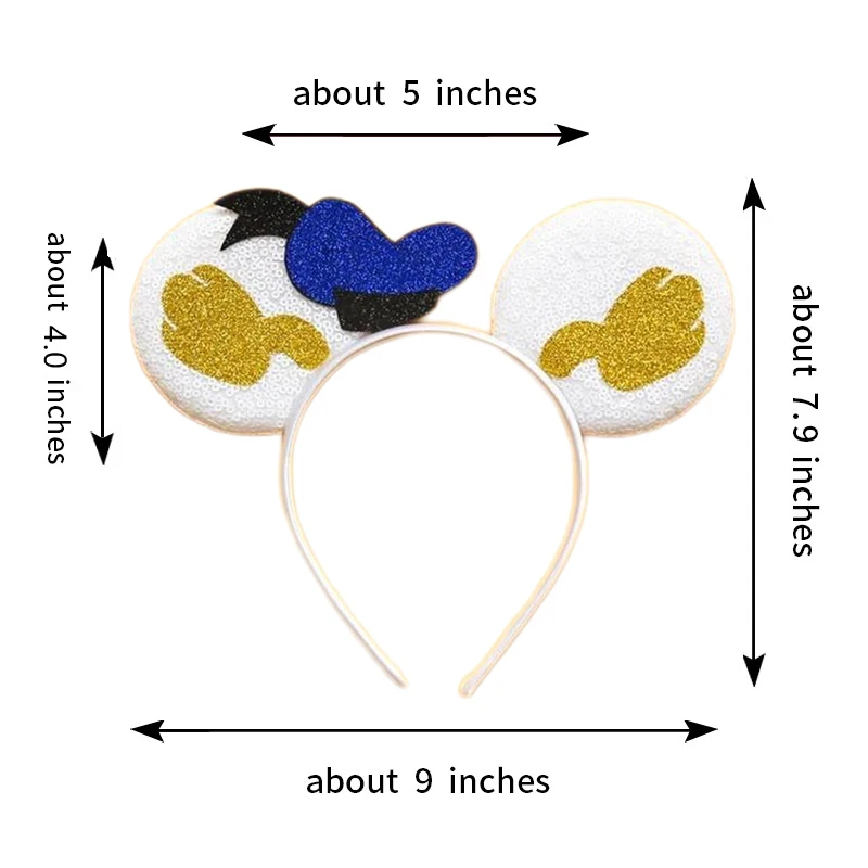 Mickey Mouse Ears Headbands for Baby Girls Daisy Duck Hairbands Donald Duck Headwear Adults Women Bows Hair Accessories