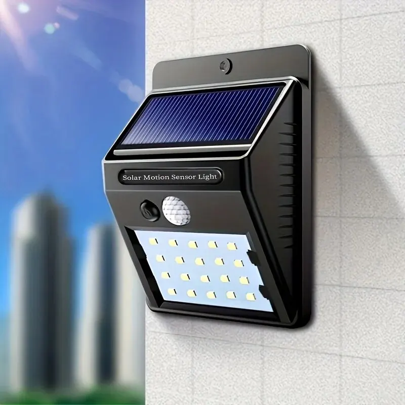 1-4pcs Solar Motion Sensor Wall Lights IP68 Waterproof Outdoor Sconce with Nickel Battery, Touch Control, Flush Mount