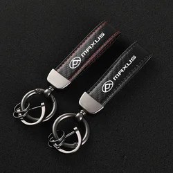 Leather car keychain Horseshoe Buckle Jewelry for Maxus T60 D60 D90 2022 D20 T70 T90 G10 G20 G50 G90 V80 V90
