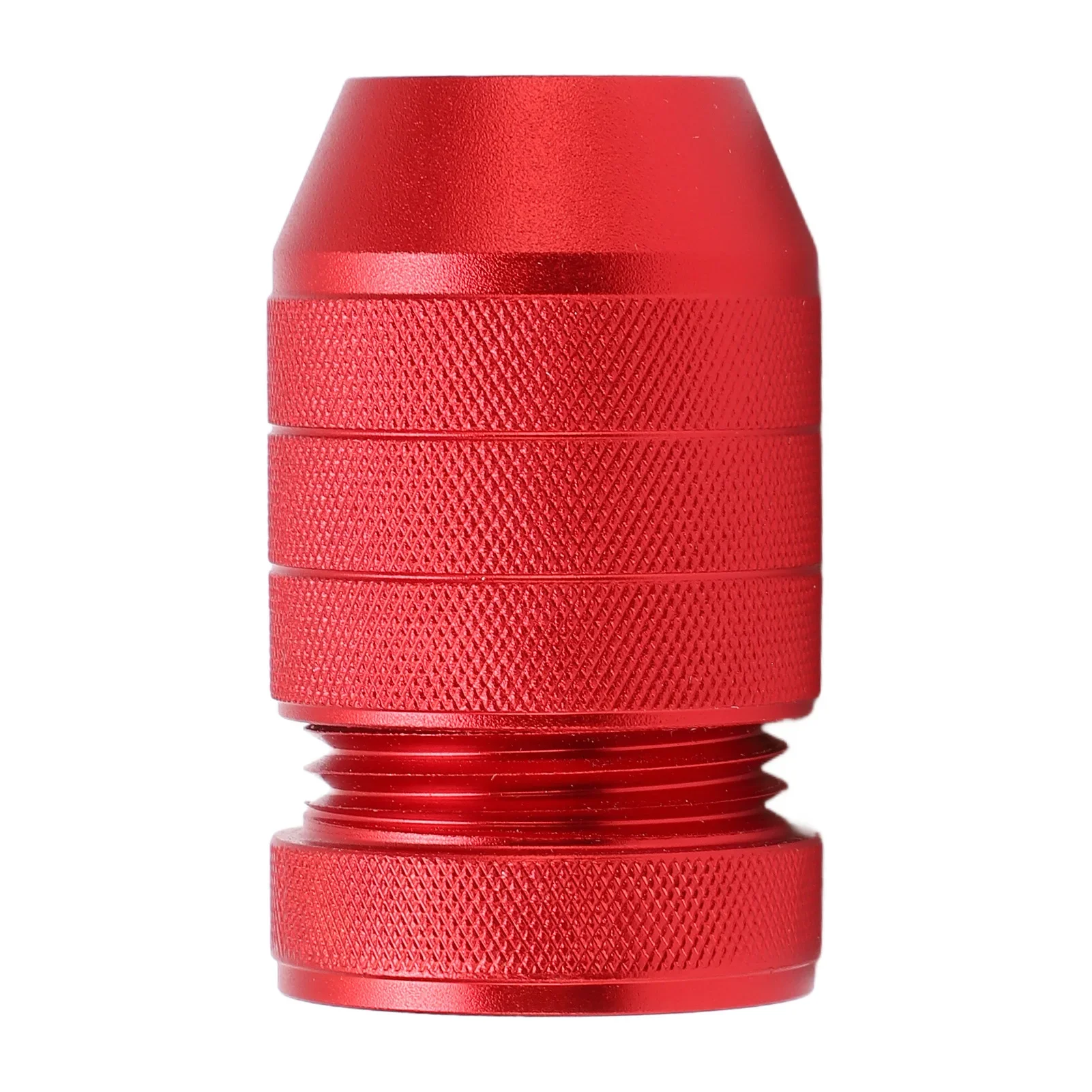 

Adjustable Drill Stop Collar Aluminum Alloy Red Anti Slip Nylon Inner Ring Drill Stop Collar for Woodworking For 0.24 to 0.43in