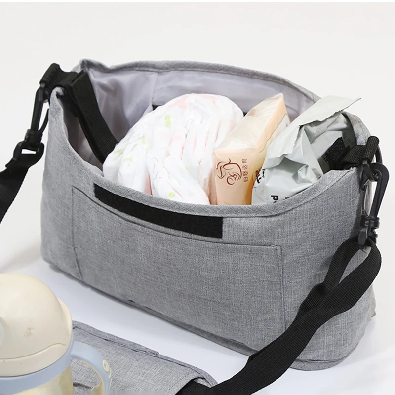 Diaper Bag Baby Stroller Hanging Bag Large Capacity Stroller Storage Bag Women Crossbody Mommy Bag With Portable Tote Bag